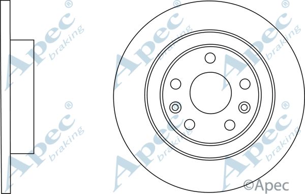 APEC BRAKING Тормозной диск DSK2944